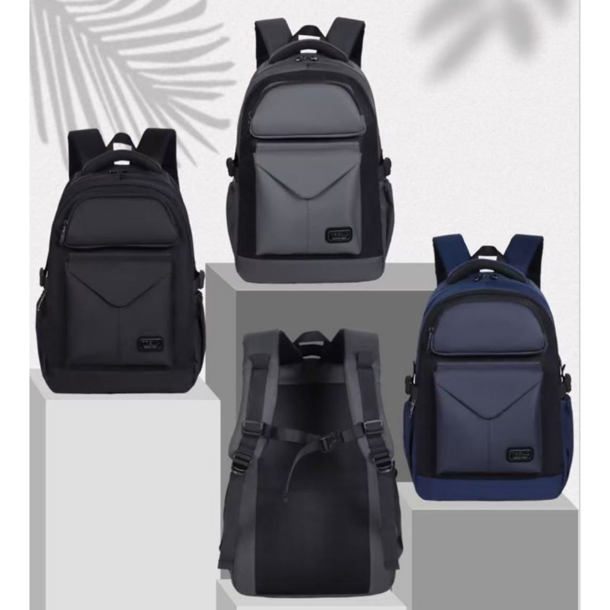 Σακίδιο Πλάτης Με Πολλαπλές Θήκες 48×32×15cm 9119 Μαύρο