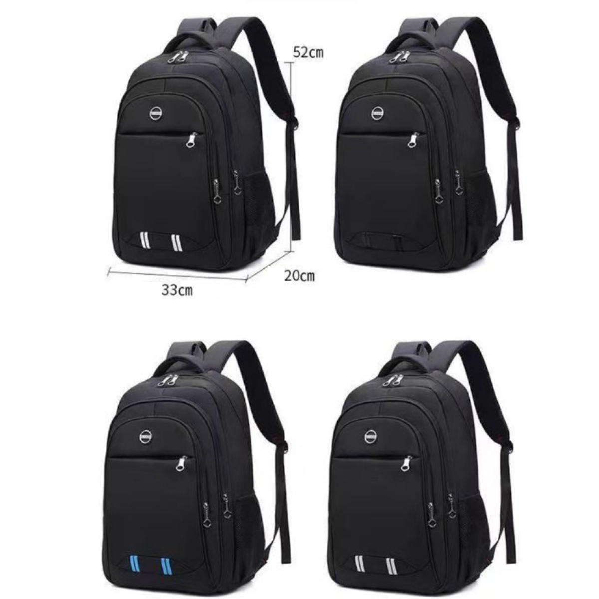 Σακίδιο Πλάτης Με Πολλαπλές Θήκες 52×33×20cm 9029 Μαύρο/Γκρι