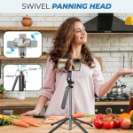 Selfie Stick με Gimbal και AI Παρακολούθηση Προσώπου Q515TK με Τρίποδο και Περιστροφή 360°