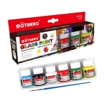 Σετ Χρωμάτων Ζωγραφικής για Γυαλί MOTARRO MP175-6 – 6 Τεμάχια x 25ml