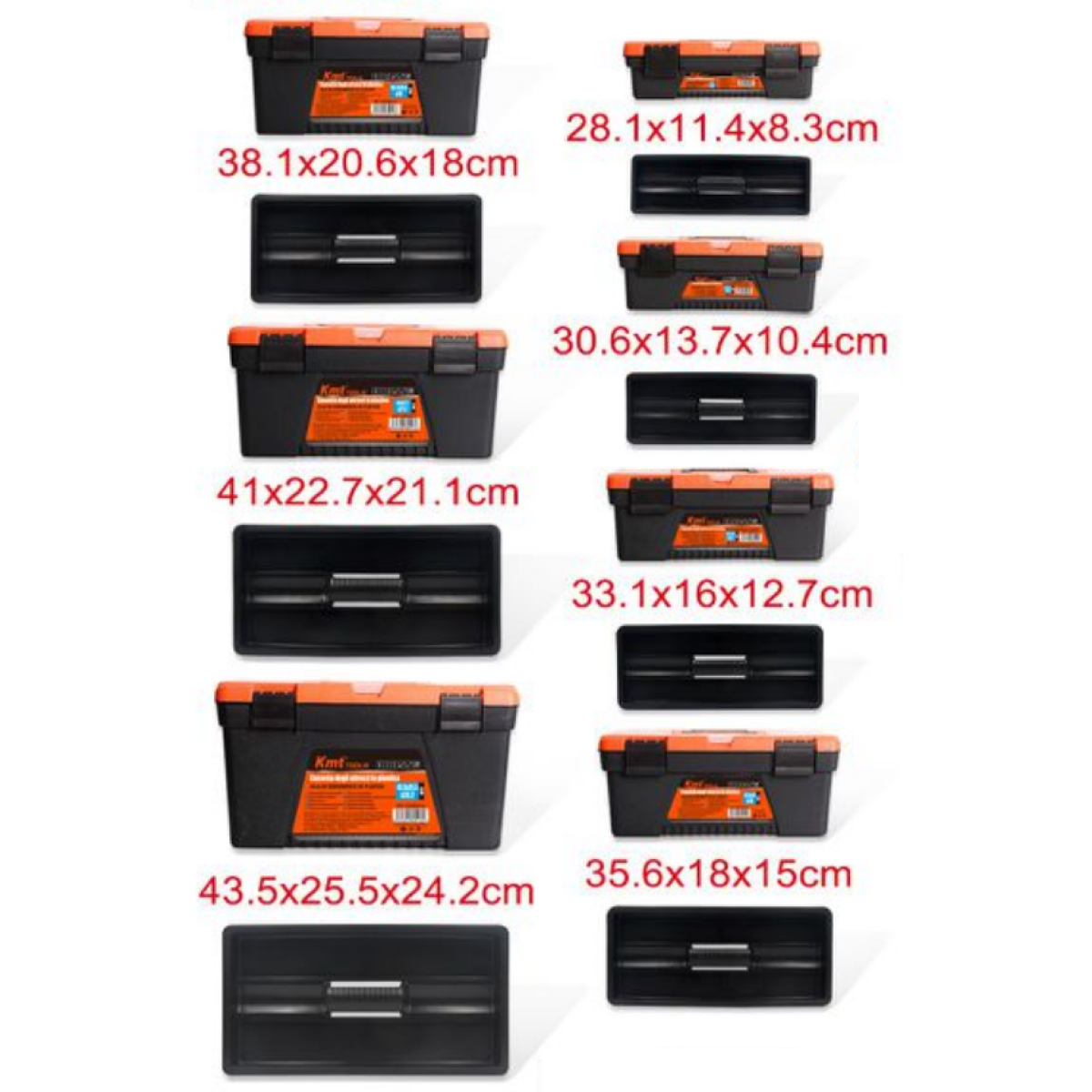 Σετ Εργαλειοθήκες Πλαστικές 7 Τεμαχίων Kmt Tools 9361061