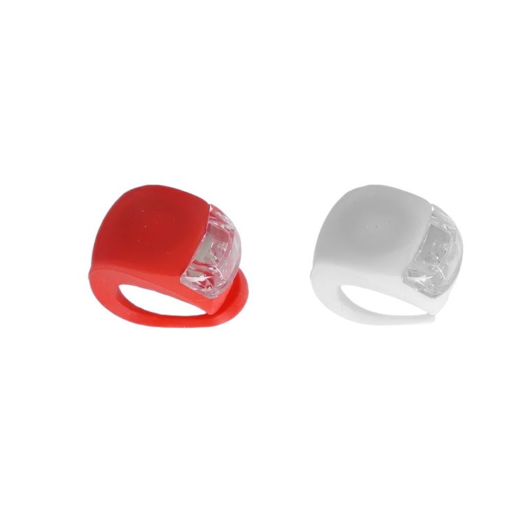 Σετ Φωτάκια Ποδηλάτου LED 4x3cm 2 Τεμάχια Kmt Style 2001359
