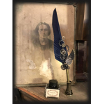 Σετ Καλλιγραφίας με Λευκή Πένα Φτερό, Μελάνι, 5 Ανταλλακτικές Μύτες & Βάση