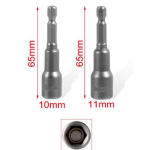 Σετ Καρυδάκια Μαγνητικά 2 Τεμαχίων 10mm & 11mm x 65mm Kmt Tools 2385695