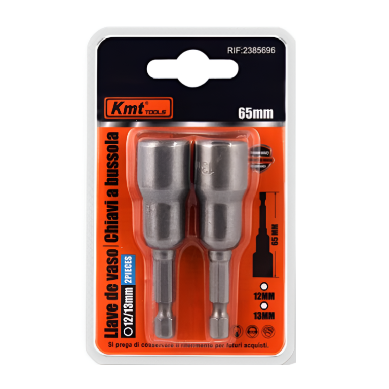 Σετ Καρυδάκια Μαγνητικά 2 Τεμαχίων 12mm & 13mm x 65mm Kmt Tools 2385696