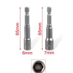 Σετ Καρυδάκια Μαγνητικά 2 Τεμαχίων 6mm & 7mm x 65mm Kmt Tools 2385693