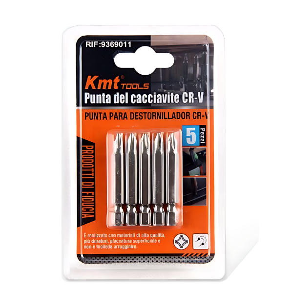 Σετ Κατσαβιδόμυτες CR-V 50mm 5τμχ Kmt Tools 9369011