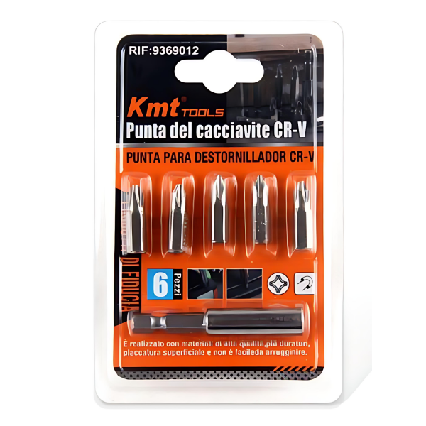 Σετ Κατσαβιδόμυτες CR-V 6τμχ Kmt Tools 9369012