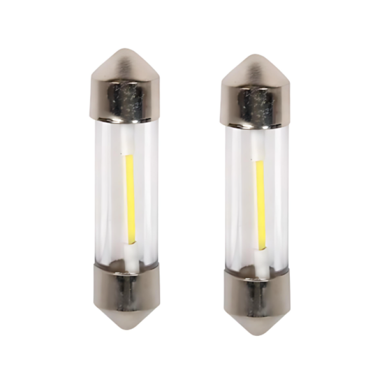 Σετ λάμπες αυτοκινήτου 2τμχ 12V 100lm 6500K 36x12mm - 2000350