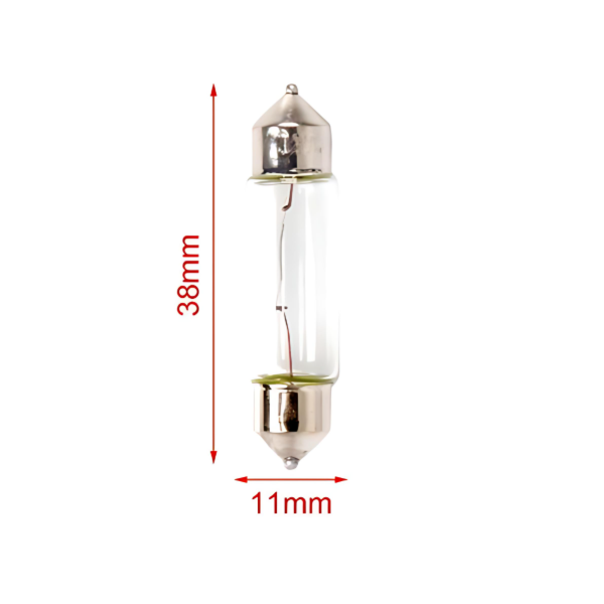 Σετ λάμπες αυτοκινήτου 2τμχ 12V 10W 38x11mm - 2000261 - Image 2