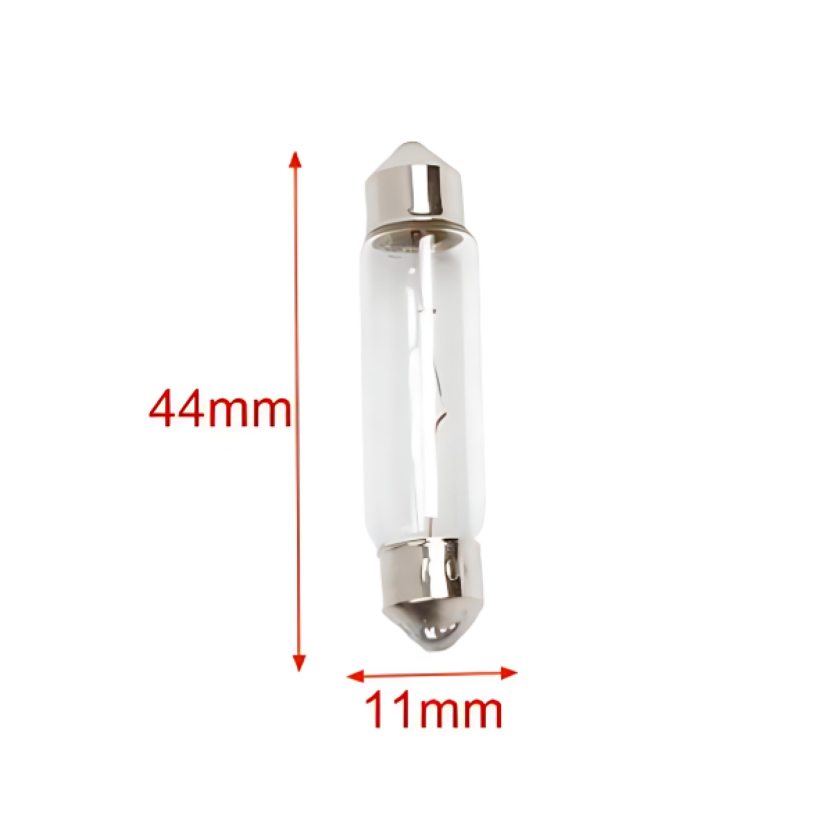 Σετ λάμπες αυτοκινήτου 2τμχ 12V 10W 44x11mm - 2000416 - Image 2