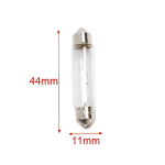 Σετ λάμπες αυτοκινήτου 2τμχ 12V 10W 44x11mm - 2000416 - Image 2