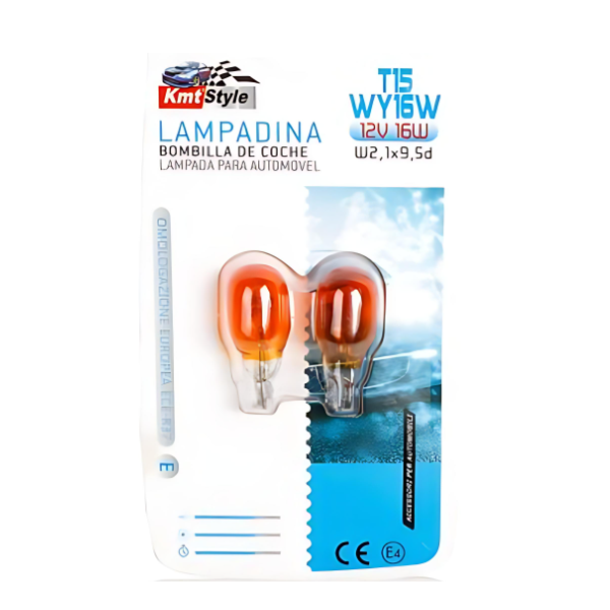 Σετ λάμπες αυτοκινήτου 2τμχ 12V 16W T15 37x17mm - 2000406 - Image 3