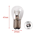 Σετ λάμπες αυτοκινήτου 2τμχ 12V 21/5W 47x27mm - 2000254 - Image 2