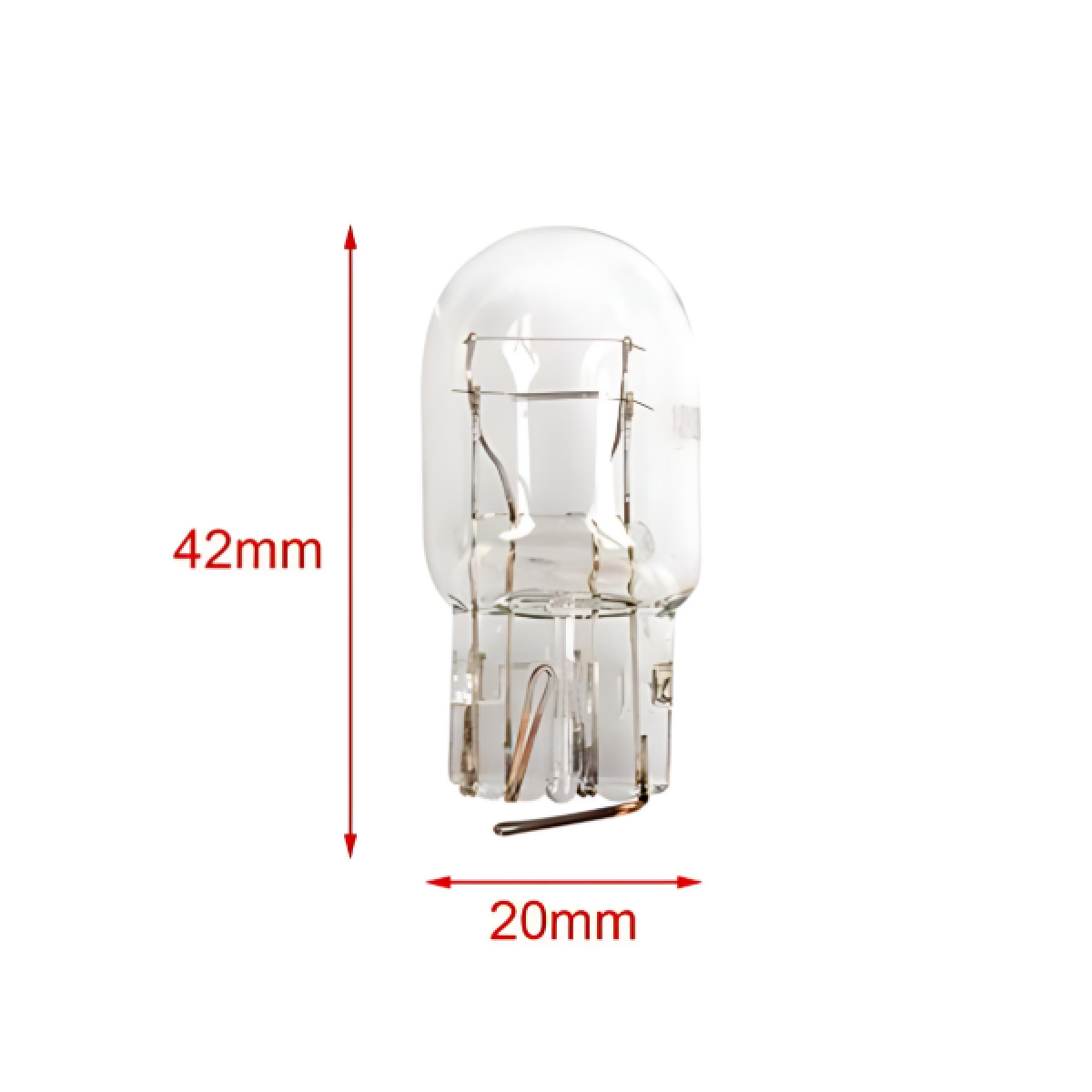 Σετ λάμπες αυτοκινήτου 2τμχ 12V 21/5W T20 42x20mm - 2000248 - Image 2