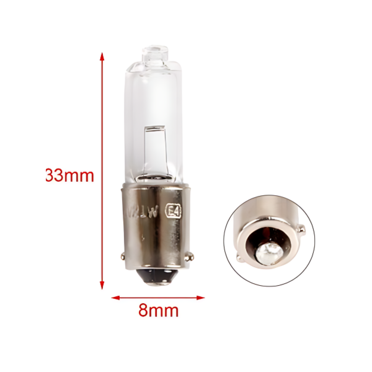 Σετ λάμπες αυτοκινήτου 2τμχ 12V 21W 33x8mm - 2000258 - Image 2