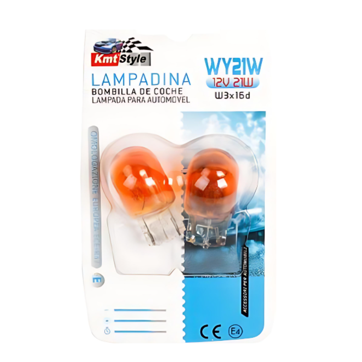 Σετ λάμπες αυτοκινήτου 2τμχ 12V 21W T20 45x22mm - 2000408 - Image 3