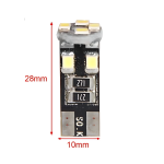 Σετ λάμπες αυτοκινήτου 2τμχ 12V 2835 8SMD 100lm T10 6500K 28x10mm - 2000280 - Image 2