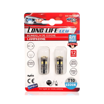 Σετ λάμπες αυτοκινήτου 2τμχ 12V 2835 8SMD 100lm T10 6500K 28x10mm - 2000280 - Image 3