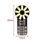 Σετ λάμπες αυτοκινήτου 2τμχ 12V 4014 18SMD 100lm T10 6500K 28x10mm - 2000360 - Image 2
