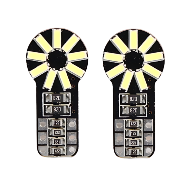 Σετ λάμπες αυτοκινήτου 2τμχ 12V 4014 18SMD 100lm T10 6500K 28x10mm - 2000360