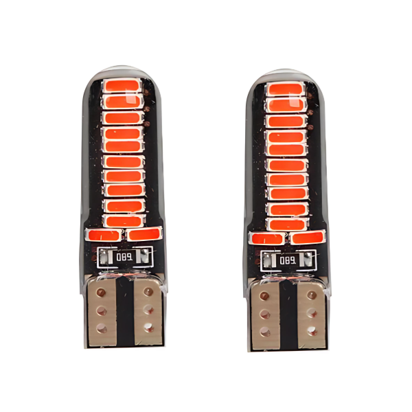 Σετ λάμπες αυτοκινήτου 2τμχ 12V 4014 24SMD 40lm T10 34x10mm - 2000431