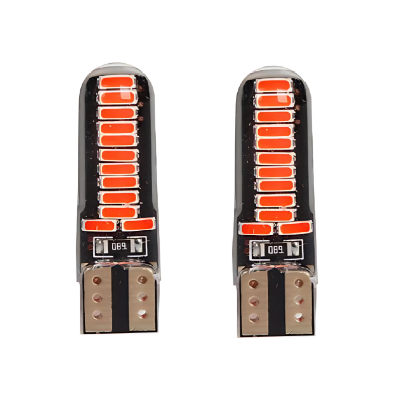 Σετ λάμπες αυτοκινήτου 2τμχ 12V 4014 24SMD 40lm T10 34x10mm - 2000431