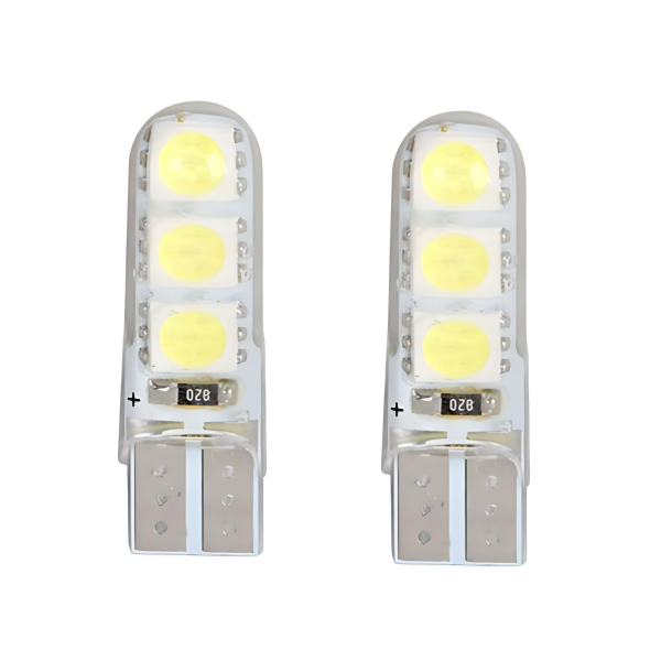 Σετ λάμπες αυτοκινήτου 2τμχ 12V 5050 6SMD 60lm T10 34x10mm - 2000425