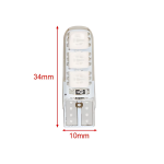 Σετ λάμπες αυτοκινήτου 2τμχ 12V 5050 6SMD 60lm T10 34x10mm - 2000426 - Image 2