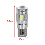 Σετ λάμπες αυτοκινήτου 2τμχ 12V 5630 6SMD 300lm T10 6500K 30x10mm - 2000336 - Image 2