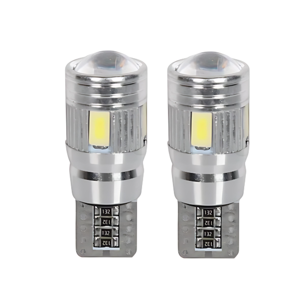 Σετ λάμπες αυτοκινήτου 2τμχ 12V 5630 6SMD 300lm T10 6500K 30x10mm - 2000336