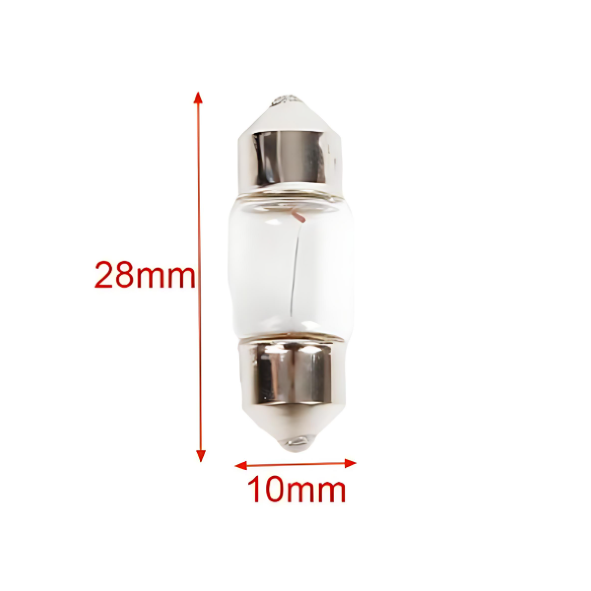 Σετ λάμπες αυτοκινήτου 2τμχ 12V 5W 28x10mm - 2000415 - Image 2
