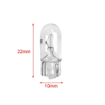 Σετ λάμπες αυτοκινήτου 2τμχ 12V 5W T10 22x10mm - 2000243 - Image 2