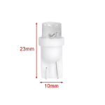 Σετ λάμπες αυτοκινήτου 2τμχ 12V F8 100lm T10 6500K 23x10mm - 2000274 - Image 2