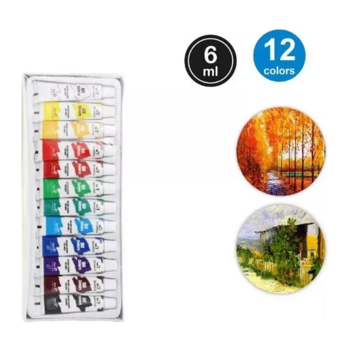 Σετ Λαδομπογιές 6ml 12 Χρωμάτων MOTARRO MP051