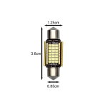 Σετ LED πλαφονιέρας C5W Canbus 36mm 12V ψυχρό λευκό 6000K 2τμχ - Image 3