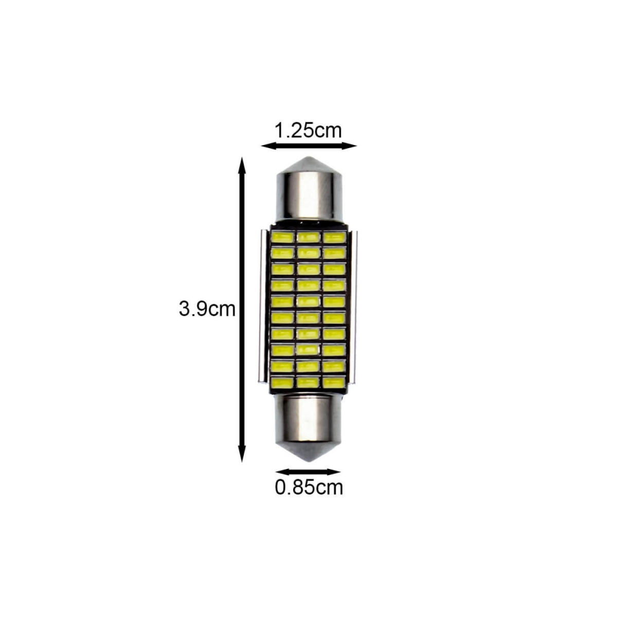 Σετ LED πλαφονιέρας C5W Canbus 39mm 12V ψυχρό λευκό 6500K 2τμχ 1014 - Image 3