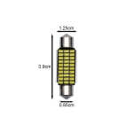 Σετ LED πλαφονιέρας C5W Canbus 39mm 12V ψυχρό λευκό 6500K 2τμχ 1014 - Image 3