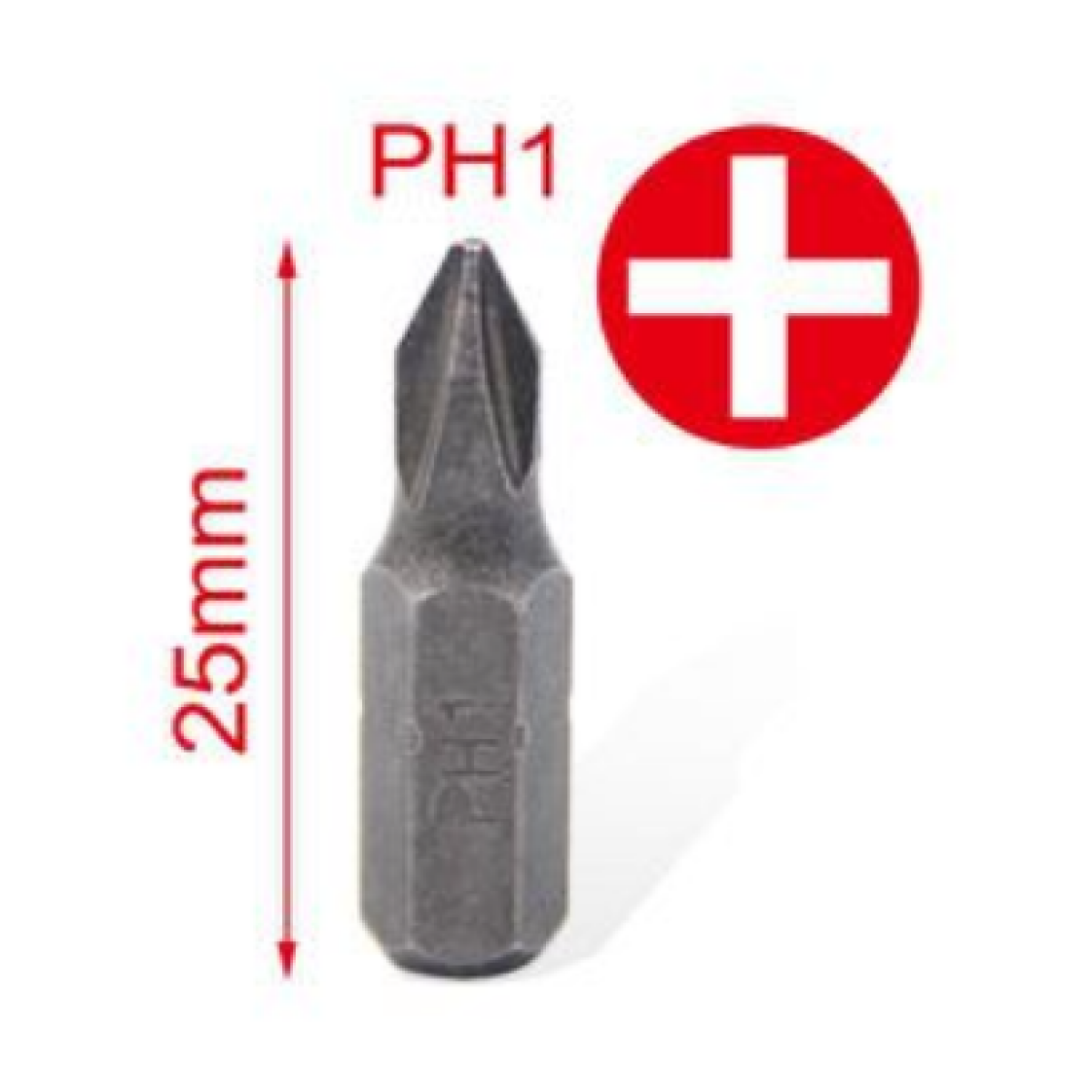 Σετ Μύτες Κατσαβιδιού PH1 25mm 6τμχ Kmt Tools 2385518