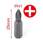 Σετ Μύτες Κατσαβιδιού PH1 25mm 6τμχ Kmt Tools 2385518