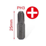 Σετ Μύτες Κατσαβιδιού PH3 25mm 6τμχ Kmt Tools 2385520
