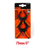 Σφιγκτήρας Πλαστικός 75mm 2 Τεμάχια Kmt Tools 9368154