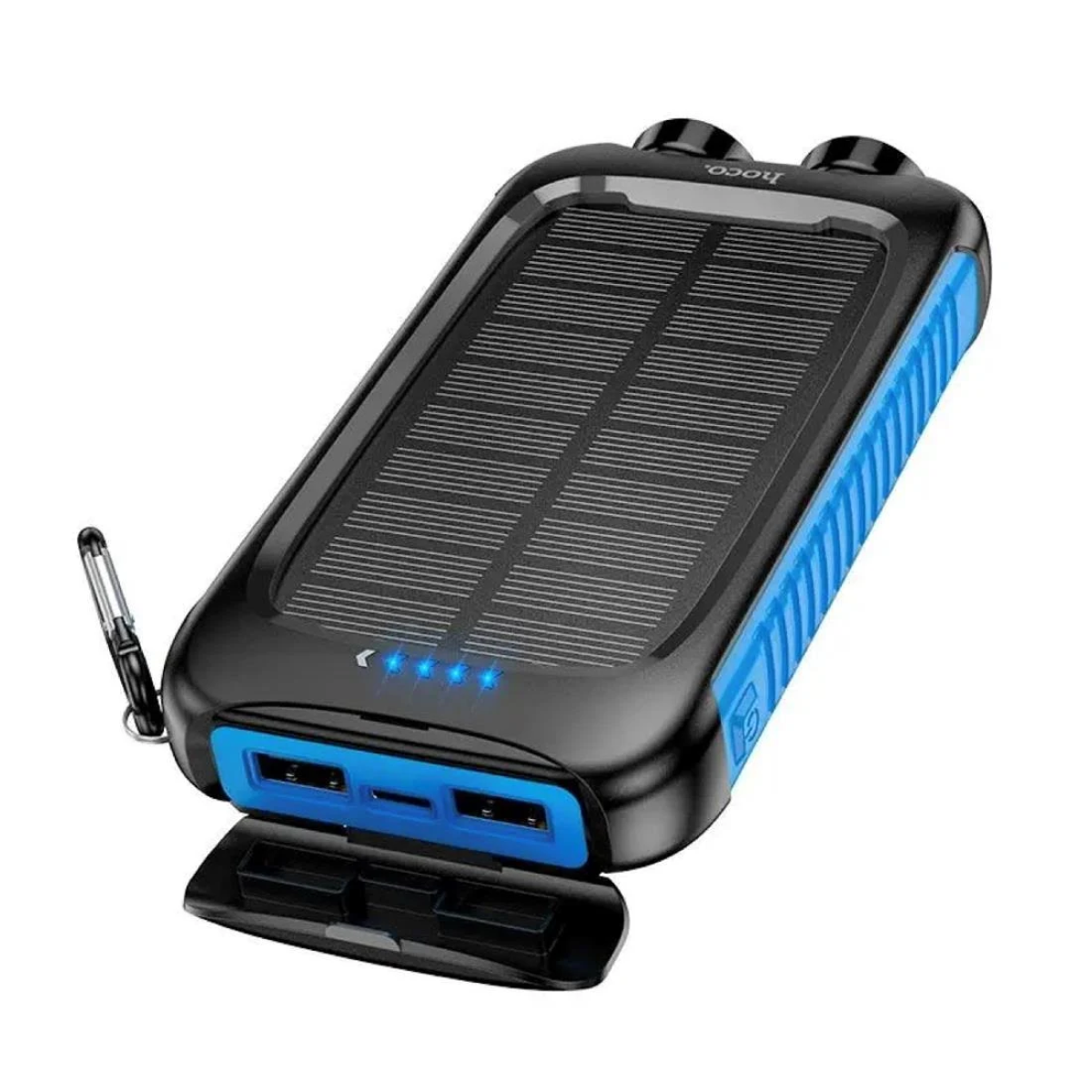 Hoco DB51 Ηλιακό Power Bank 8000mAh με Θύρες USB-A & USB-C – Μαύρο/Μπλέ