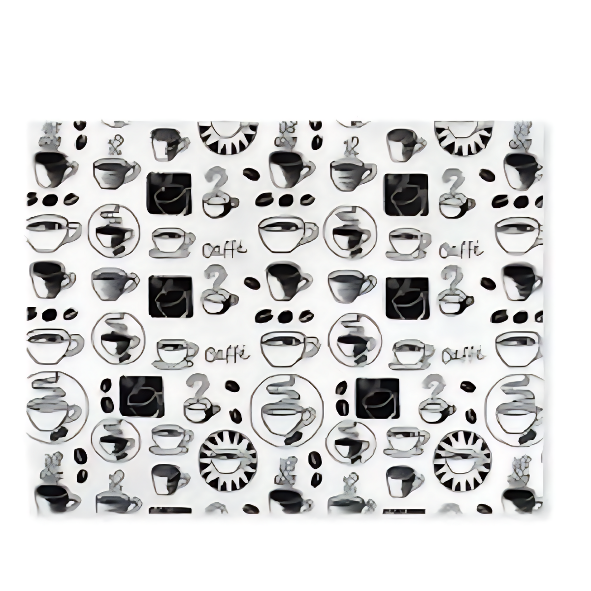 Σουπλά Κουζίνας 38x50cm Kmt Style 2419111 ασπρόμαυρο με σχέδια