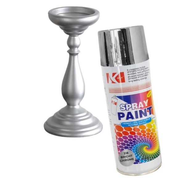 Σπρέι Ακρυλικό Ασημί Γυαλιστερό KLY – Chrome Effect 400ml