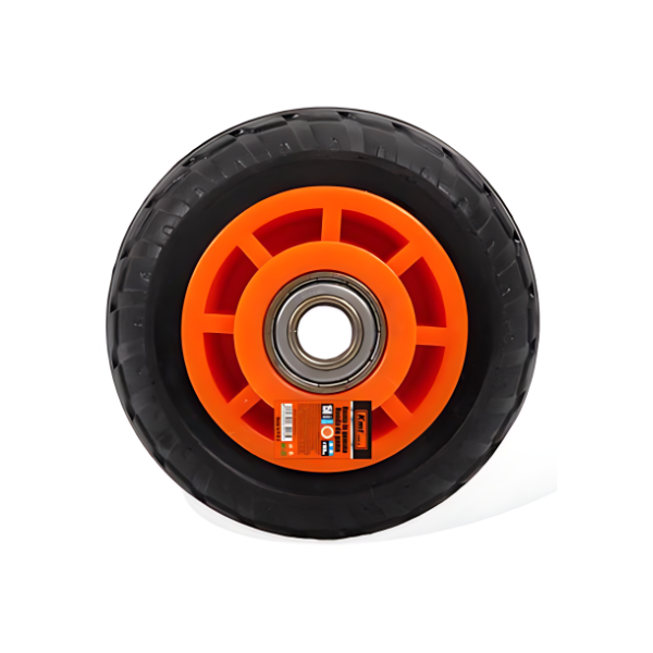 Συμπαγής ρόδα για καρότσια 150mm 6'' 9367913 μαύρο/πορτοκαλί