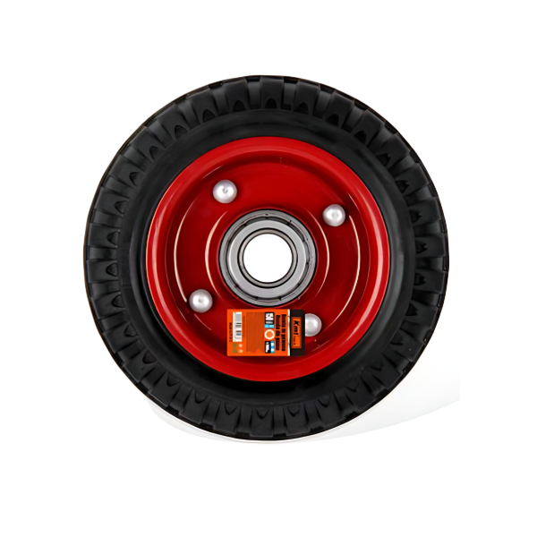 Συμπαγής ρόδα για καρότσια 150mm 6'' 9367916 μαύρο/κόκκινο