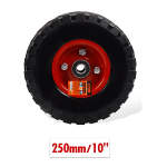 Συμπαγής ρόδα για καρότσια 250mm 10'' 9367915 μαύρο/κόκκινο - Image 2