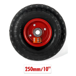 Συμπαγής ρόδα για καρότσια 250mm 10'' 9367918 μαύρο/κόκκινο - Image 2