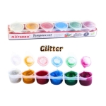 Τέμπερα 15ml Σετ 6 χρωμάτων Glitter - MP172-4